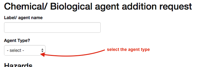 agent request form