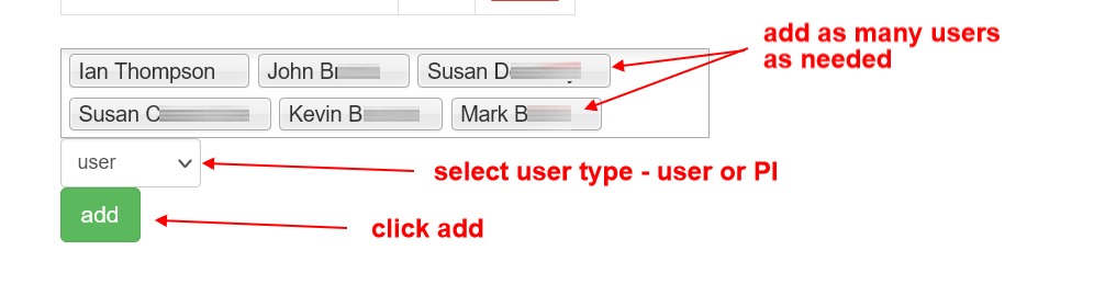 manage users set user type